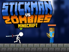 Peli Stickman vs Zombie Minecraft verkossa