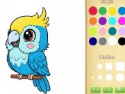Peli Kawaii eläinten värityskirja verkossa