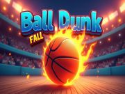 Peli Pallo dunk putoaa verkossa
