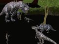Peli Keskiyön Moninpelidinosauruksen Metsästys verkossa