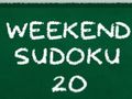 Peli Viikonloppu Sudoku 20 verkossa
