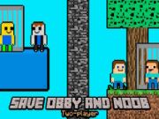 Peli Pelasta Obby ja Noob Kaksi Pelaajaa verkossa