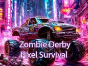 Peli Zombie derby pikseli selviytyminen verkossa