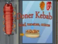 Peli Doner kebab salaatti, tomaatit, sipulit verkossa