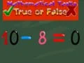 Peli Matematiikkatehtävät totta tai vale verkossa Peli Matematiikkatehtävät totta tai vale verkossa