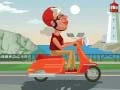 Peli Väritys Kaupunki Scooterkävely verkossa