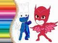 Peli Värityskirja PJ Masks verkossa Peli Värityskirja PJ Masks verkossa