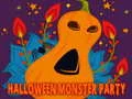 Peli Halloween Monster Party Palapeli verkossa