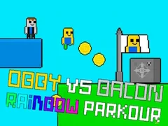 Peli Obby vs Bacon Sateenkaari Parkour verkossa