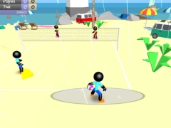 Peli Stickman Beachin lentopallo verkossa