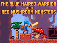 Peli Sinihaireinen soturi vs. Red Mushroom Monsters verkossa