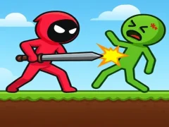 Peli Red Stickman vs Monster School verkossa