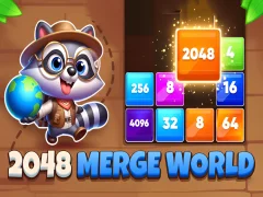 Peli 2048 Merge World verkossa