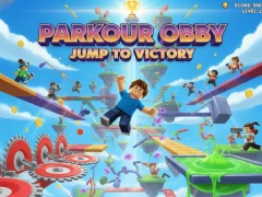 Peli Parkour Obby-hyppy voittoon verkossa