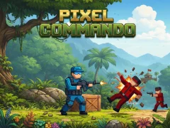 Peli Pixel Commando verkossa