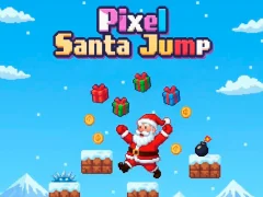 Peli Pixel Santa Jump verkossa