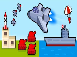 Peli Bomber-taso: 2D-ilmaisku verkossa