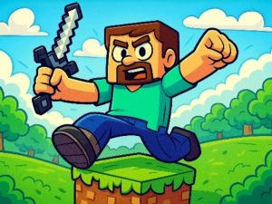 Peli Minecraft parkour-kokeet verkossa