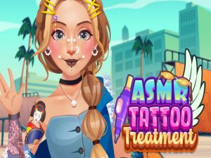 Peli ASMR-tatuointikäsittely verkossa