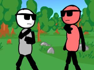 Peli Stickman-ase- vähemmän taisteluita verkossa