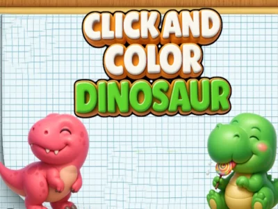 Peli Klikkaa ja värit dinosaurukset verkossa