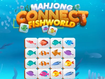 Peli Mahjong Connect Fish World verkossa