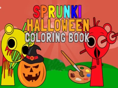 Peli Sprunki Halloween värityskirja verkossa Peli Sprunki Halloween värityskirja verkossa