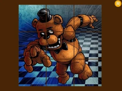 Peli Fnaf Freddy liukuva palapeli verkossa