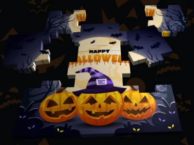 Peli 3D Halloween Jigsaw verkossa