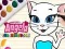 Peli Talking Angela Väritettäviä verkossa