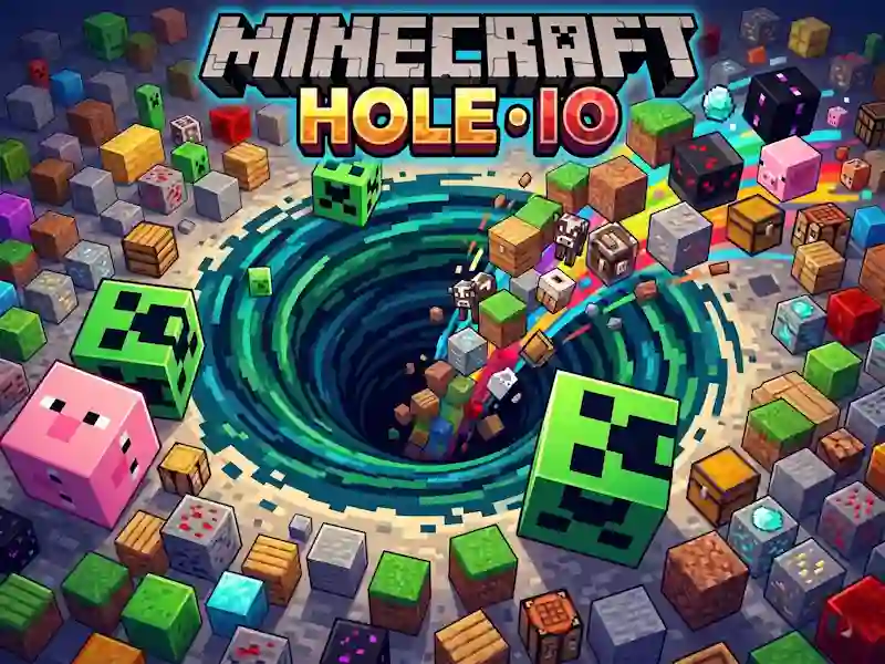 Peli Minecraft Hole IO verkossa