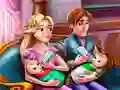 Peli Rapunzelin Kaksosten Perhepäivä verkossa