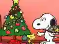 Peli Snoopy Joulupuzle verkossa