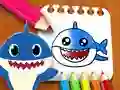 Peli Baby Shark Värityskirja verkossa Peli Baby Shark Värityskirja verkossa