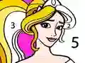 Peli Prinsessa Värittäminen Numerolla verkossa Peli Prinsessa Värittäminen Numerolla verkossa