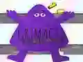 Peli Grimace vastaan jättimäiset klovnikengät verkossa