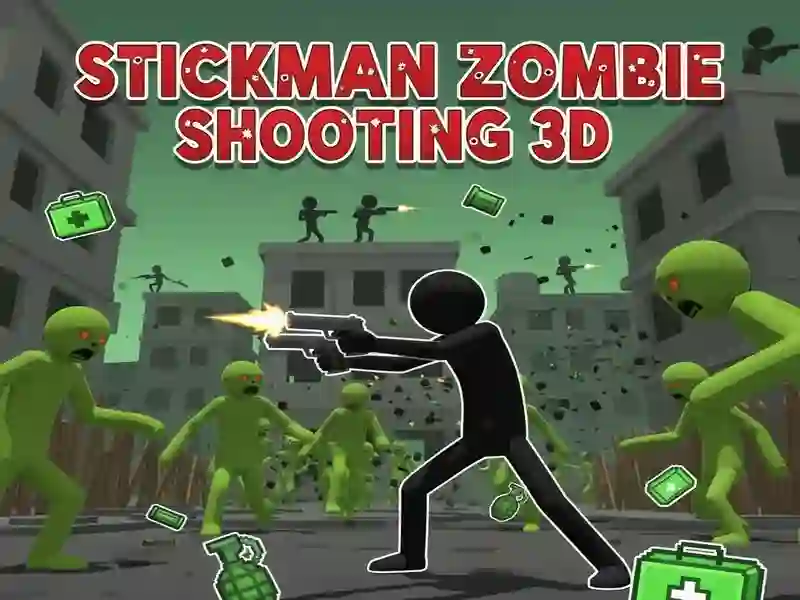 Peli Stickman Zombie Shooting 3D verkossa