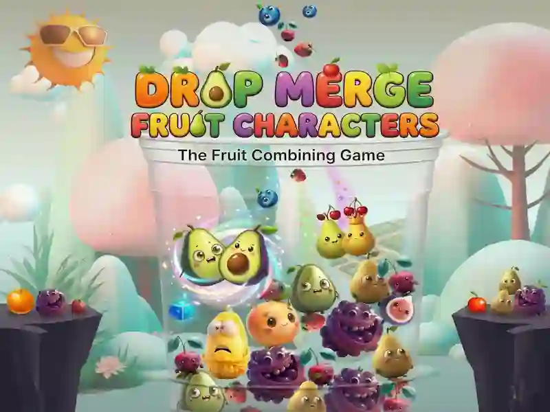 Peli Drop Merge Fruit-hahmot verkossa