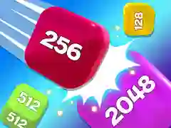 Peli Ketjukuutio 2048 3D Yhdistämispeli verkossa