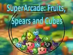 Peli SuperArcade: Hedelmät, Keihäät ja Kuutiot verkossa