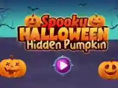 Peli Pelottava Halloween Piilossa Olevat Kurpitsa verkossa