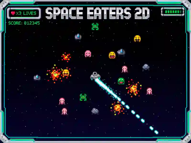 Peli Space Eaters 2D verkossa