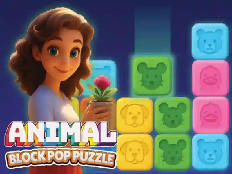 Peli Eläinlohko pop -palapeli verkossa