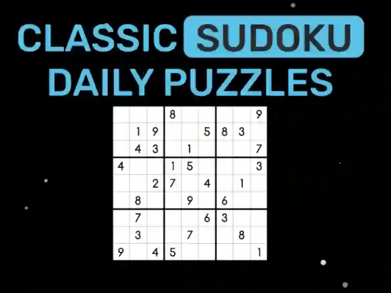 Peli Klassinen sudoku päivittäiset palapelit verkossa