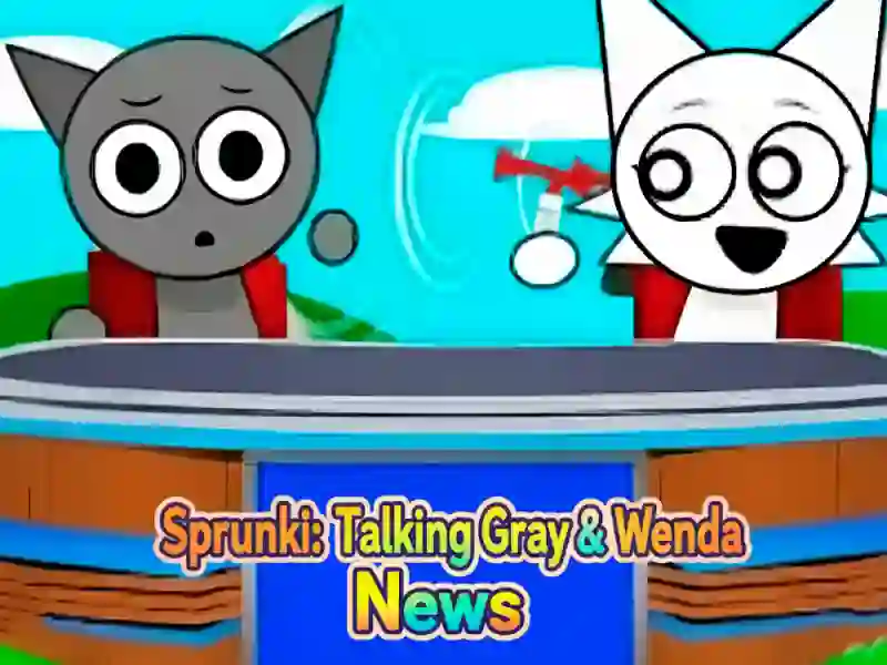 Peli Sprunki: Talking Gray ja Wenda News verkossa