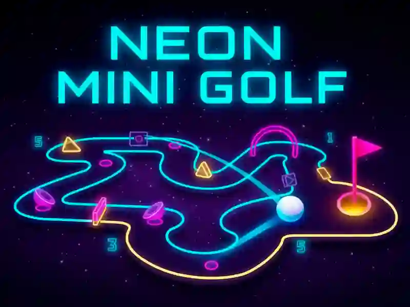 Peli Neon minigolf verkossa