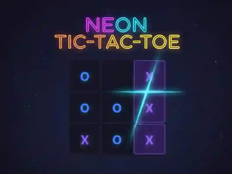 Peli Neon Tic-Tac-Toe verkossa