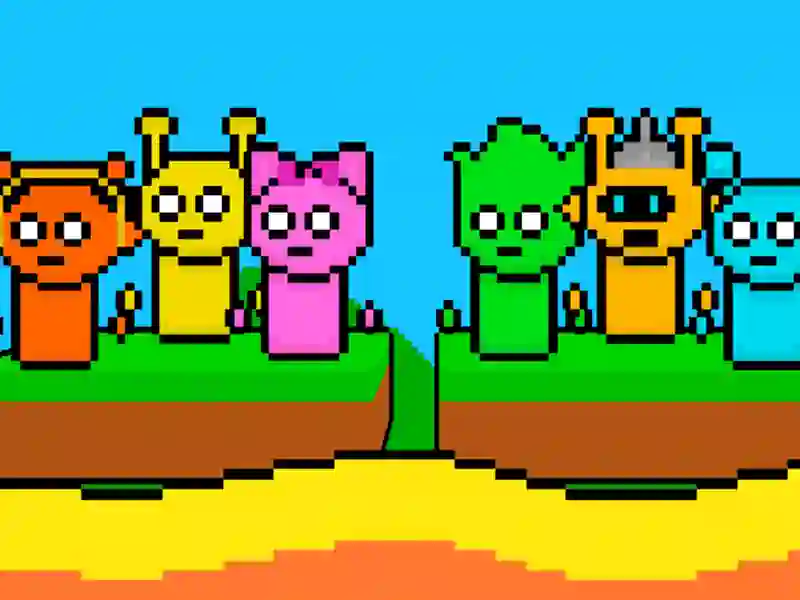 Peli Sprunki Lava Escape 2Player verkossa Peli Sprunki Lava Escape 2Player verkossa