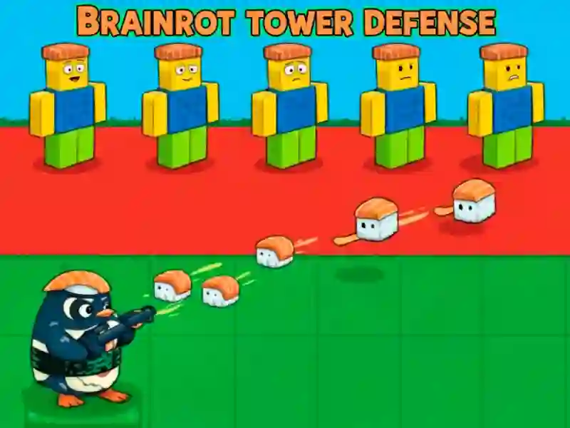 Peli Brainrot Tower Defense verkossa