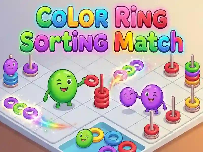 Peli Color Ring Sorting Match verkossa